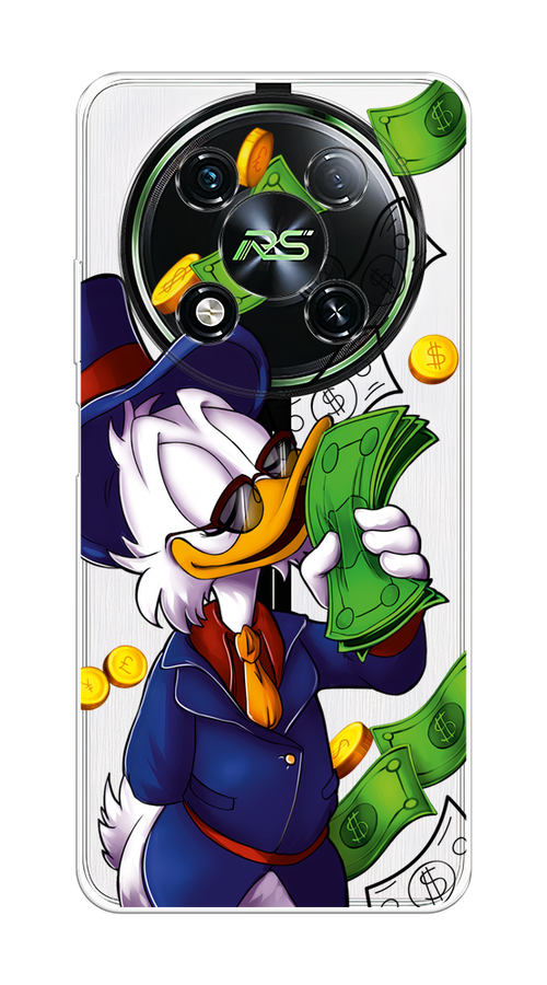 

Чехол на Itel RS4 "Scrooge McDuck with Money", Синий;зеленый;белый, 3202150-1