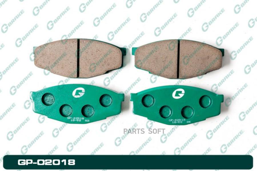 

Тормозные колодки GBRAKE дисковые GP02018