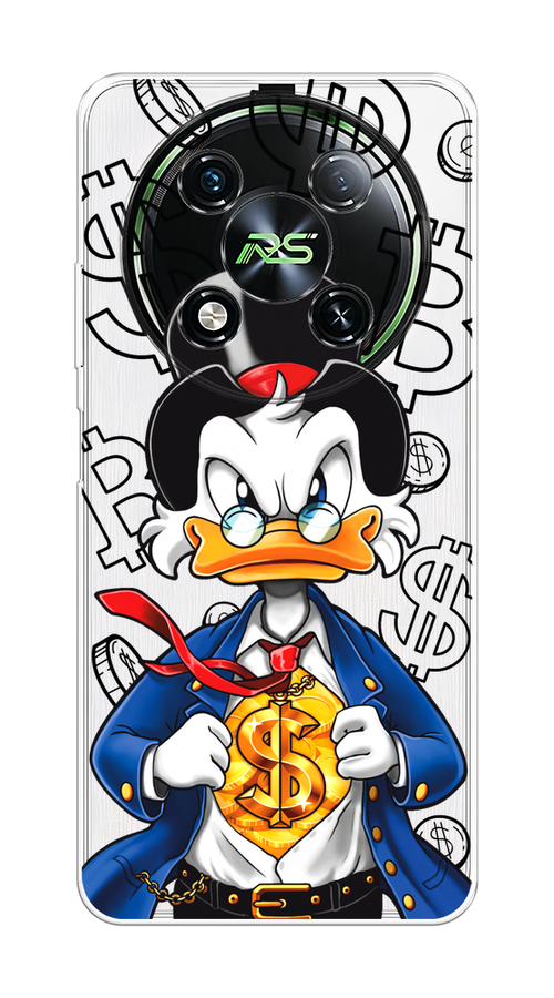 

Чехол на Itel RS4 "Scrooge Goldman", Черный;белый;синий, 3202150-1