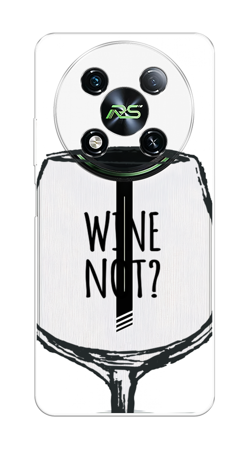 

Чехол на Itel RS4 "Wine not white", Белый, 3202150-1