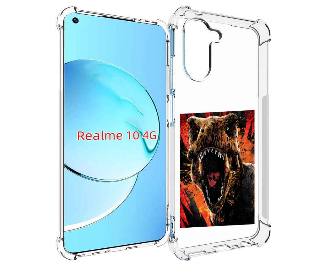 

Чехол MyPads Тиранозавр для Realme 10, Прозрачный, Tocco