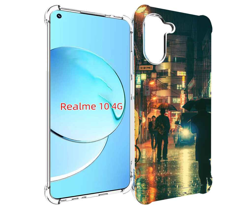 

Чехол MyPads Токио-сеул для Realme 10, Прозрачный, Tocco