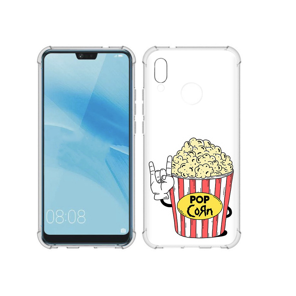

Чехол MyPads Tocco для Huawei P20 Lite крутой попкорн (PT130405.51.427), Прозрачный, Tocco