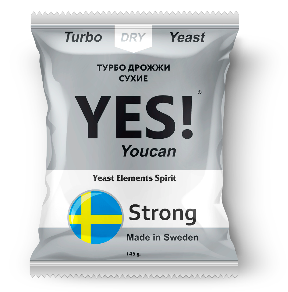 

Спиртовые турбо дрожжи YES! Strong 145гр, Strong