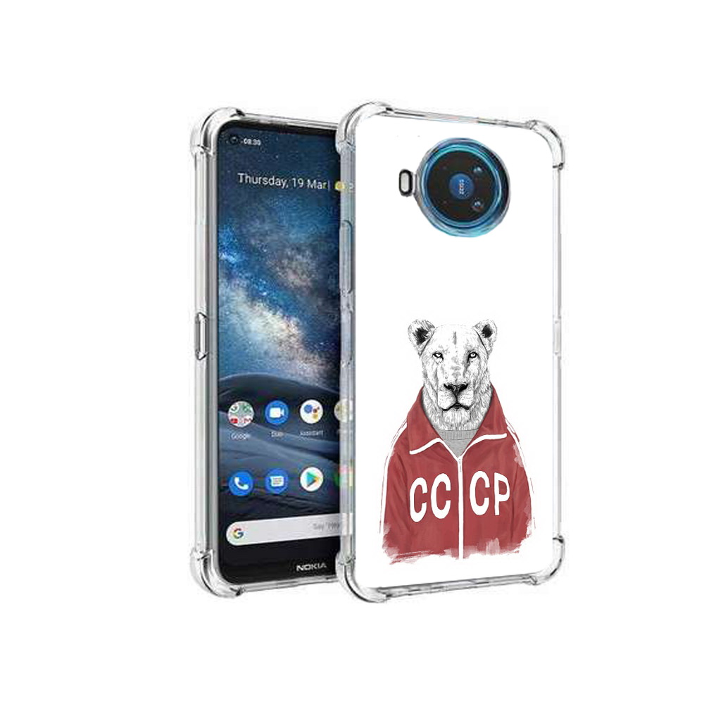

Чехол MyPads Tocco для Nokia X100 львица ссср (PT227057.109.450), Прозрачный, Tocco