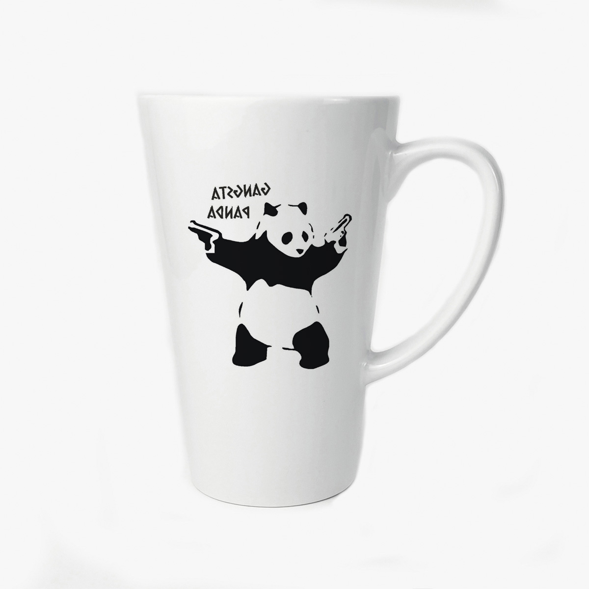 

Большая конусная кружка CoolPodarok Gangsta Panda (панда)