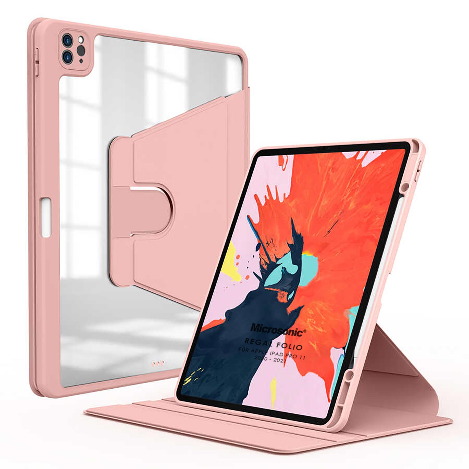 Чехол для планшета WiWU Waltz Rotative iPad Case для Apple iPad 10.2inch 2020 Pink