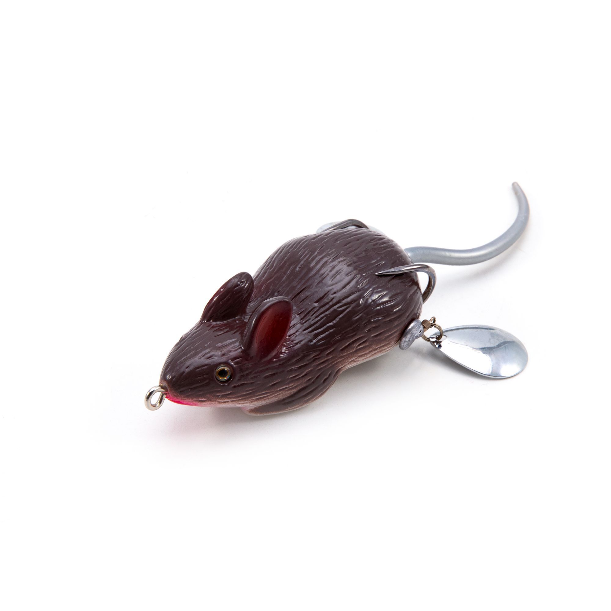 Мышь-незацепляйка Namazu MOUSE с лепестками 76 мм 26 г цв 18 крючок-двойн YR Hooks BN #2/0