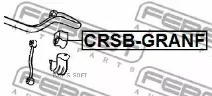 

FEBECT CRSB-GRANF Втулка стабилизатора JEEP GRAND CHEROKEE 04-10 пер.