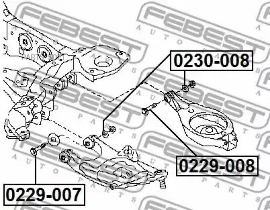 

Эксцентрик NISSAN PATROL Y62 2010- 0230-008