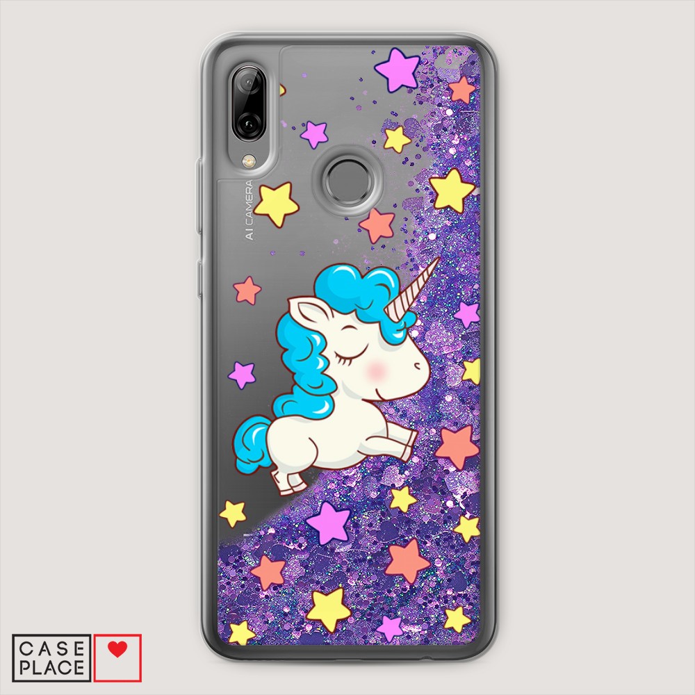 

Чехол Awog на Huawei P Smart 2019/Honor 10 Lite "Звездный единорог", Разноцветный, 67292-1