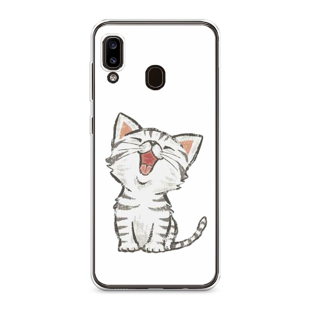 

Чехол Awog на Samsung Galaxy A30/A20 "Котенок рисованный", Разноцветный, 27550-1