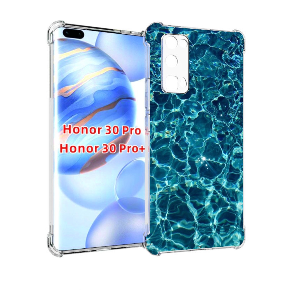 

Чехол бампер MyPads красивая голубая вода для Honor 30 Pr, Прозрачный, Tocco