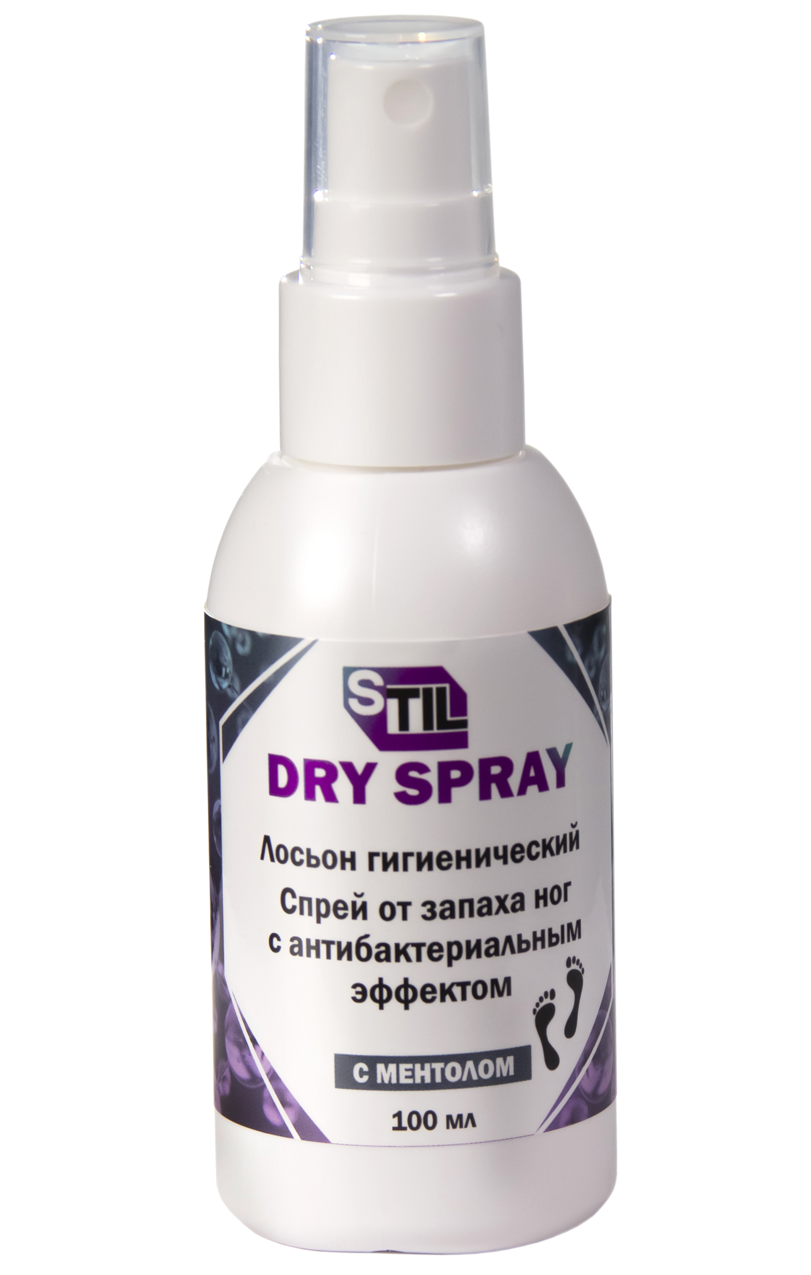 

Лосьон спрей STIL DRY SPRAY от запаха ног с антибактериальным эффектом 100 мл, дезодоранты