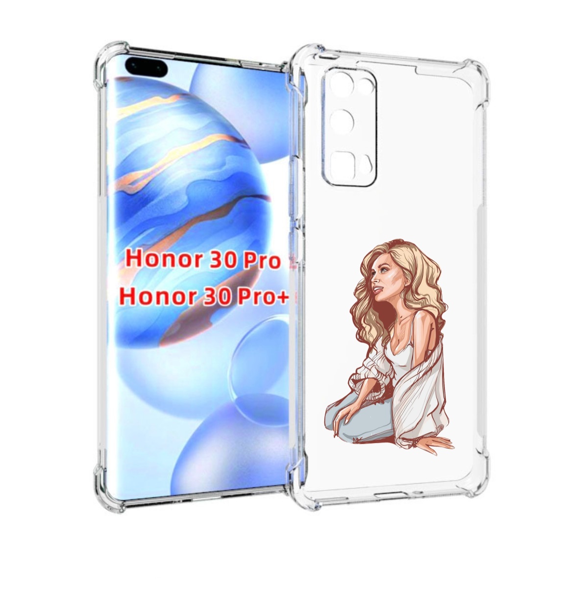 

Чехол бампер MyPads красивая-девушка-в-белом женский для Huawei, Прозрачный, Tocco