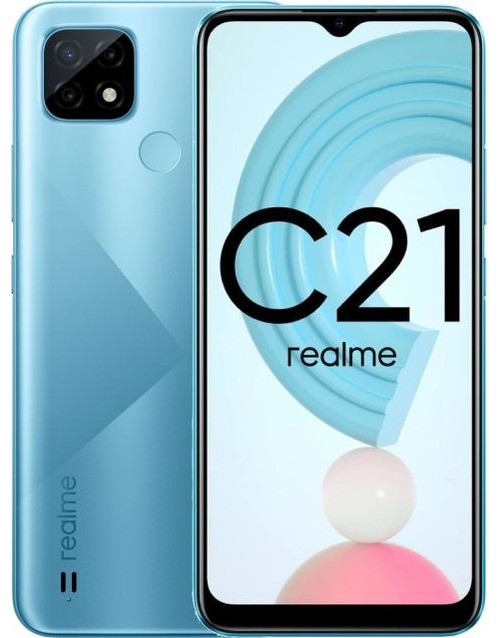 фото Смартфон realme c21 3/32gb cross blue (rmx3201)