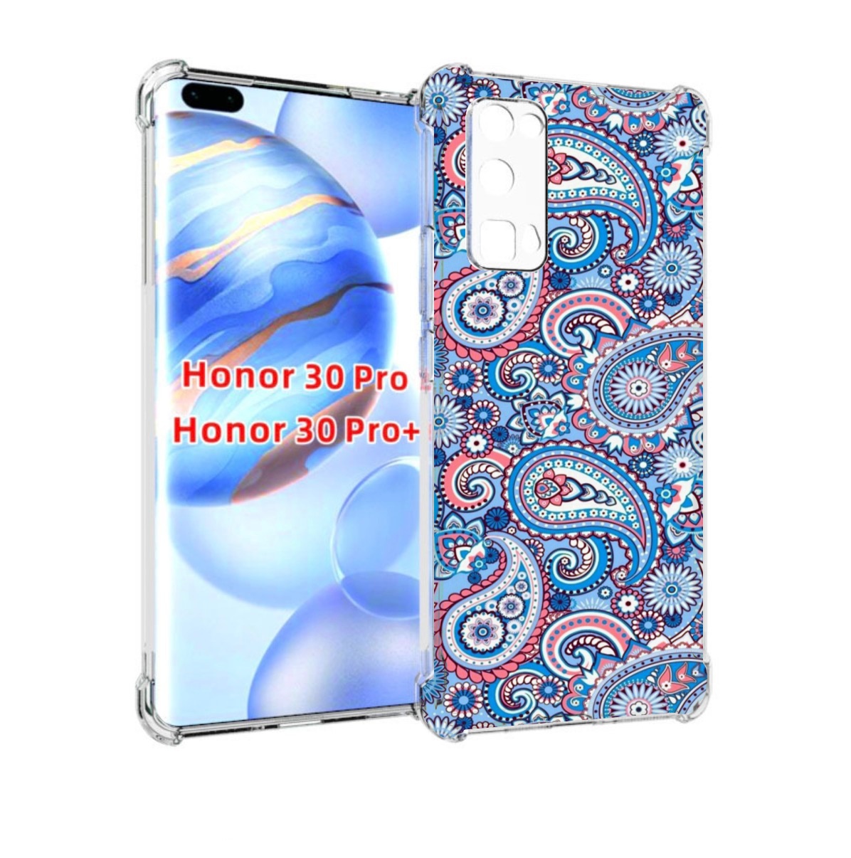 

Чехол бампер MyPads красивый голубой арнамент для Honor 3, Прозрачный, Tocco