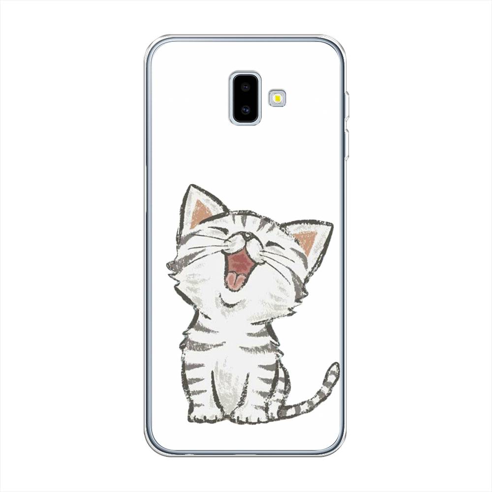 

Чехол Awog на Samsung Galaxy J6 Plus 2018 "Котенок рисованный", Разноцветный, 26950-1