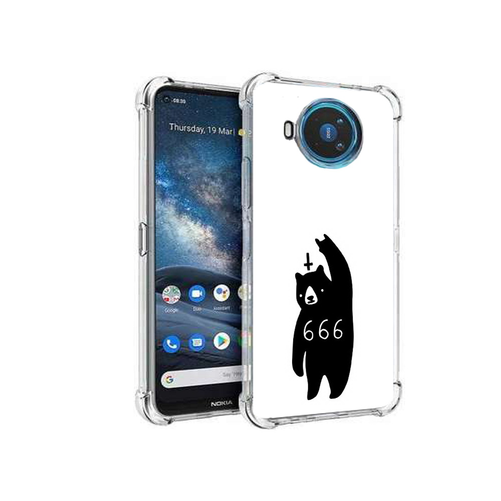 

Чехол MyPads Tocco для Nokia X100 медведь 666 (PT227057.109.462), Прозрачный, Tocco