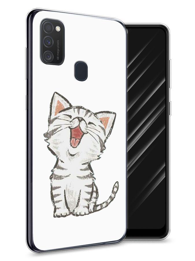 

Чехол Awog на Samsung Galaxy M21/M30s "Котенок рисованный", Разноцветный, 29750-1