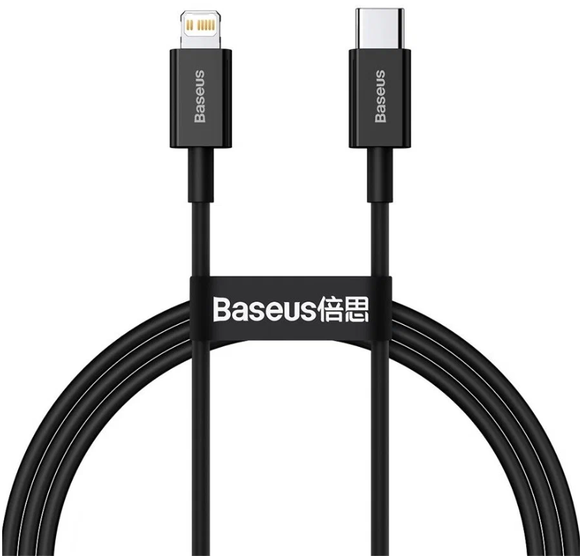 

Baseus Superior Series Fast Charging Data Cable Type-C-Lightning PD 20W 2m BlackCATLYS-C01