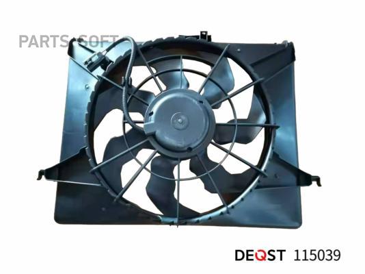 DEQST 115039 Вентилятор радиатора двигателя HYUNDAI SANTA FE (CM) 03.06-
