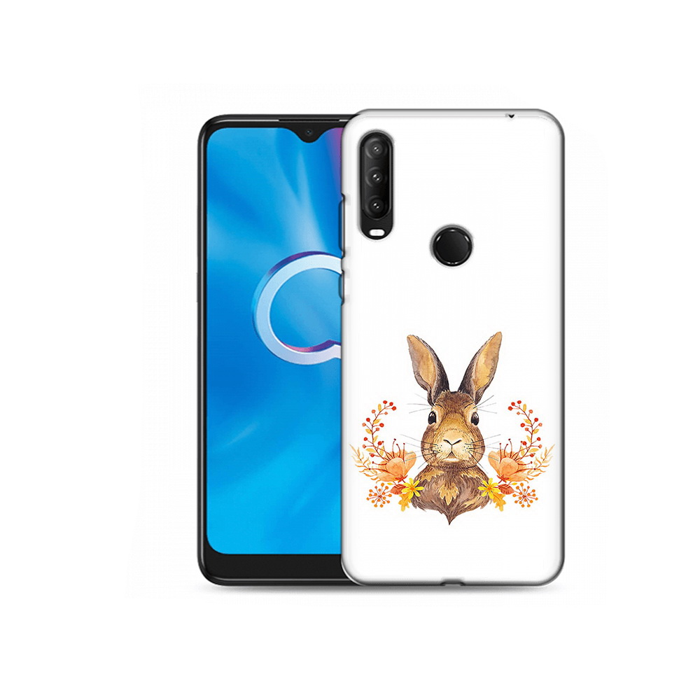 

Чехол MyPads Tocco для Alcatel 1S (2020) 5028Y зайка в цветах (PT145668.665.349), Прозрачный, Tocco