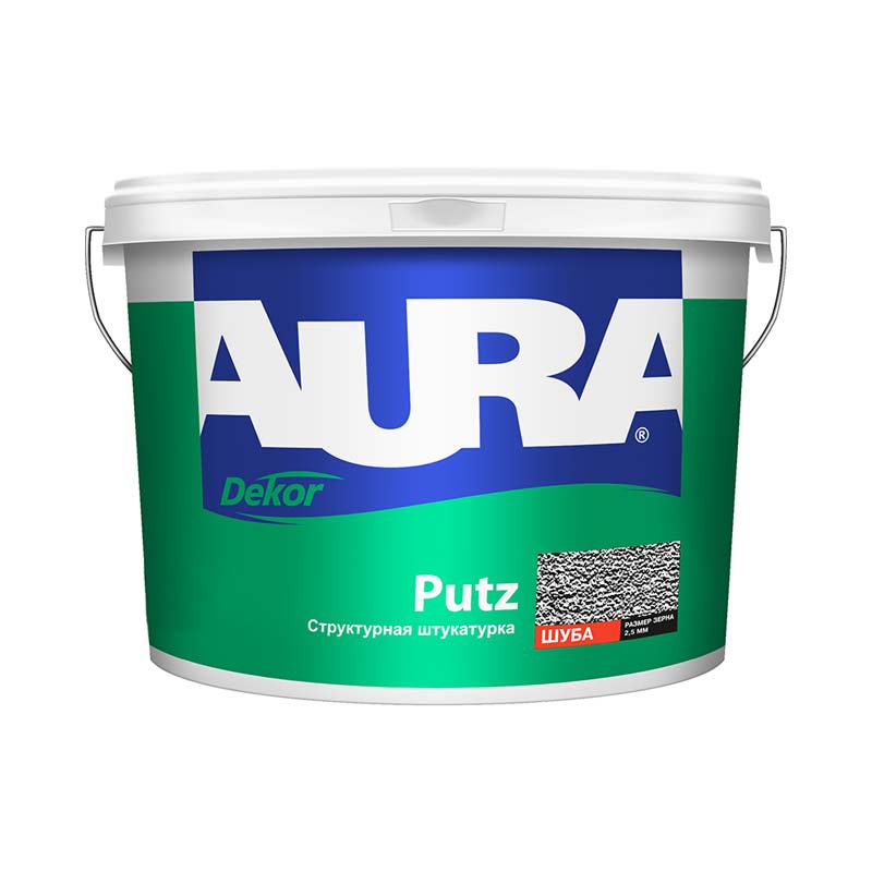 

Декоративное покрытие AURA Decor Putz Эффект шубы 2,5 мм 8 кг, Прозрачный