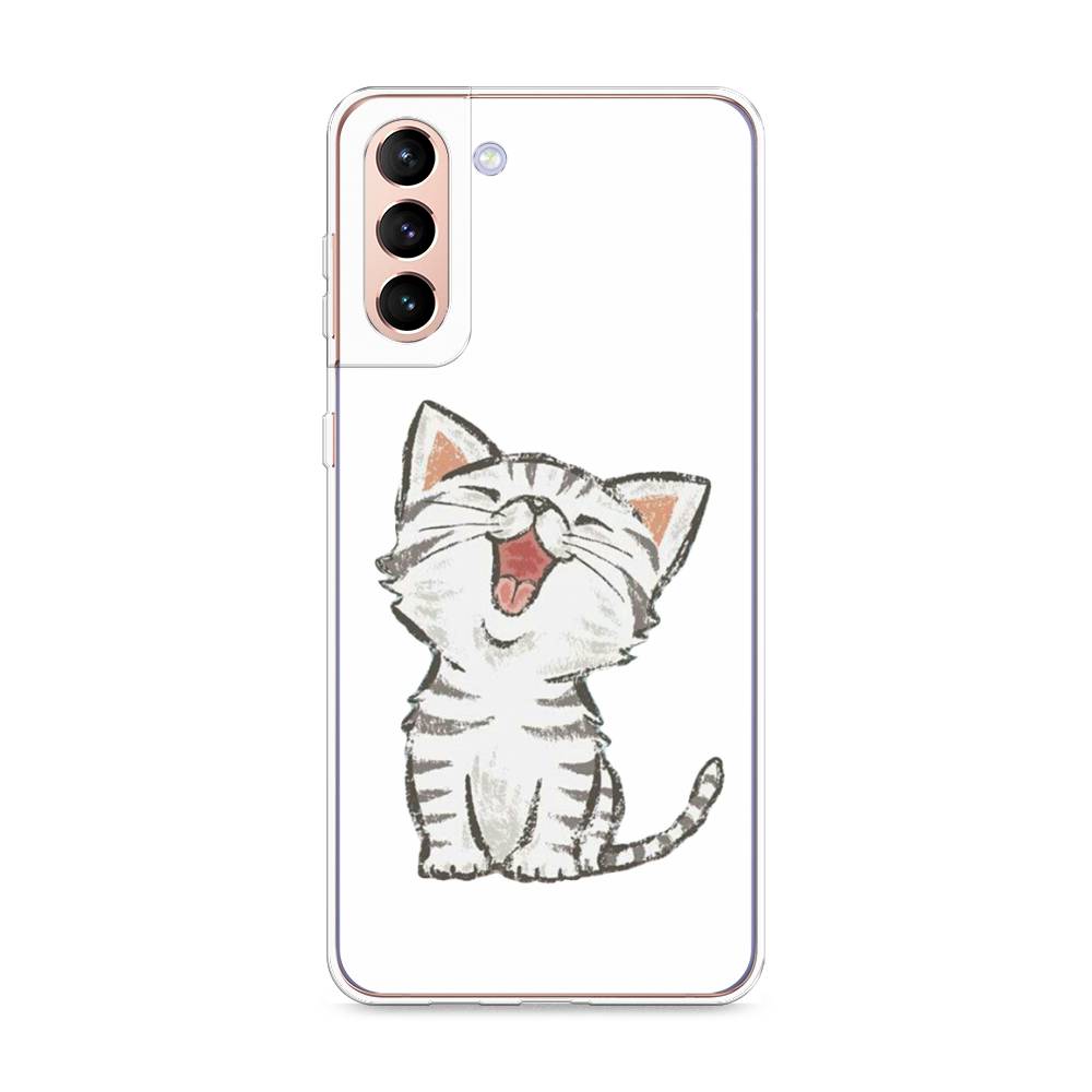 

Чехол Awog на Samsung Galaxy S21 + / Самсунг S21 + "Котенок рисованный", Разноцветный, 2102150-1