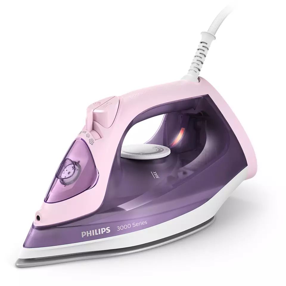 Утюг Philips Steam iron DST3020/30 розовый, фиолетовый штора для ванной wess bonsoir 180x200 см полиэстер фиолетовый розовый