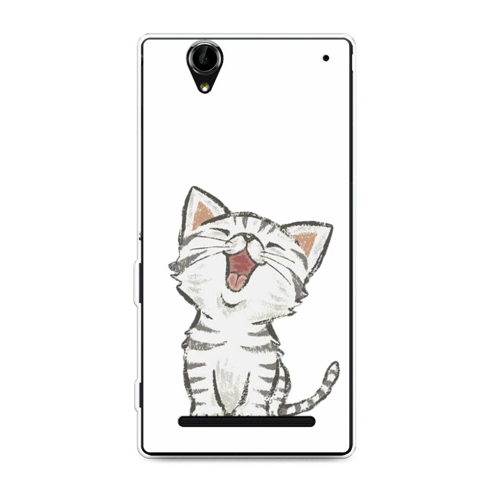 

Чехол Awog на Sony Xperia T2 Ultra "Котенок рисованный", Разноцветный, 50950-1