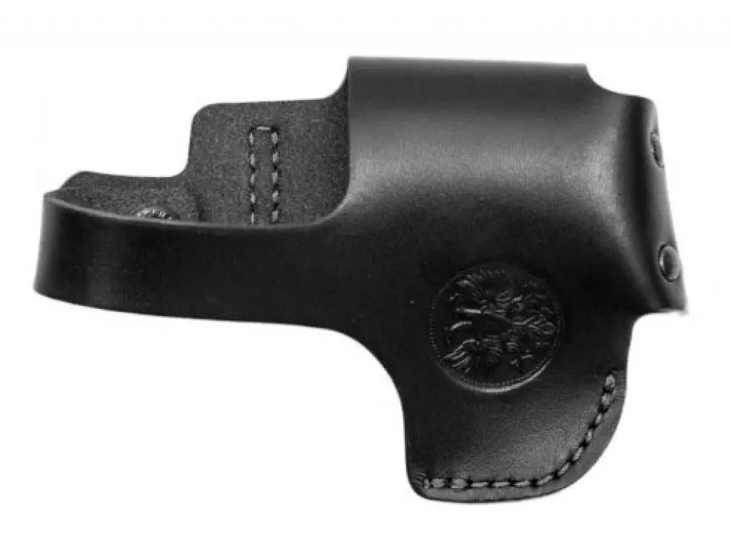 

Кобура Holster 112810033 поясная из черной кожи для аэрозольного устройства Премьер-4
