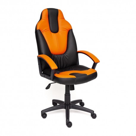 фото Кресло компьютерное neo 2, черный+оранжевый тетчер