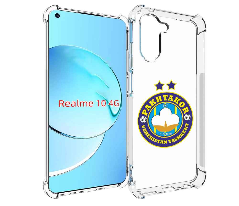 

Чехол MyPads Фк Пахтакор Pakhtakor мужской для Realme 10, Прозрачный, Tocco