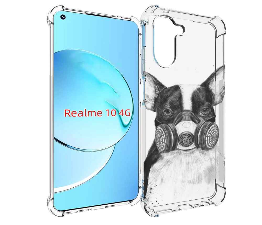 

Чехол MyPads Французский бульдог для Realme 10, Прозрачный, Tocco