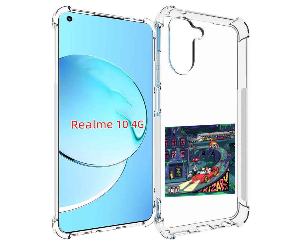 

Чехол MyPads Яд (альбом Kizaru) для Realme 10, Прозрачный, Tocco