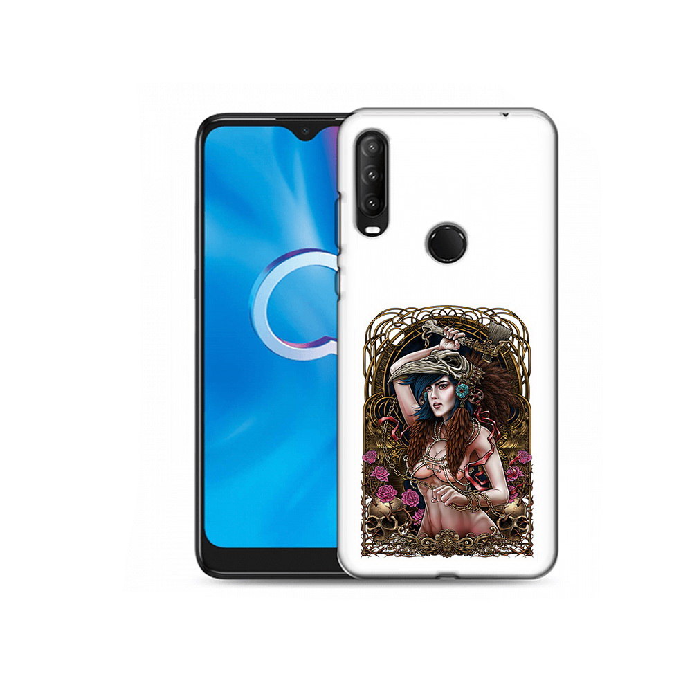 

Чехол MyPads Tocco для Alcatel 1S (2020) 5028Y красивая девушка рисунок (PT145668.665.407), Прозрачный, Tocco
