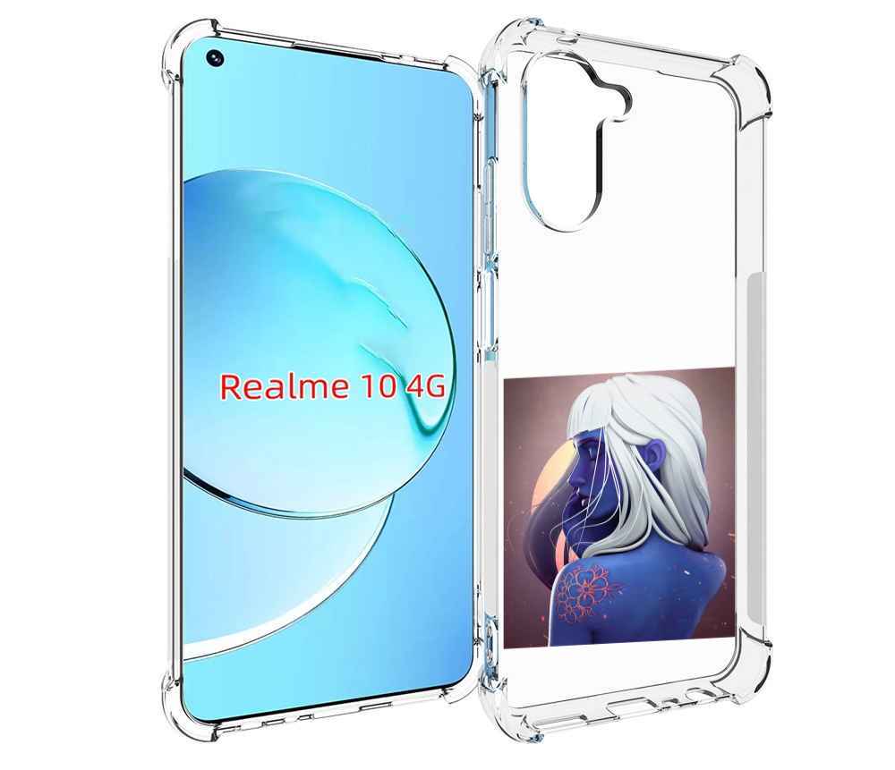 

Чехол MyPads аватар-с-цветком для Realme 10, Прозрачный, Tocco