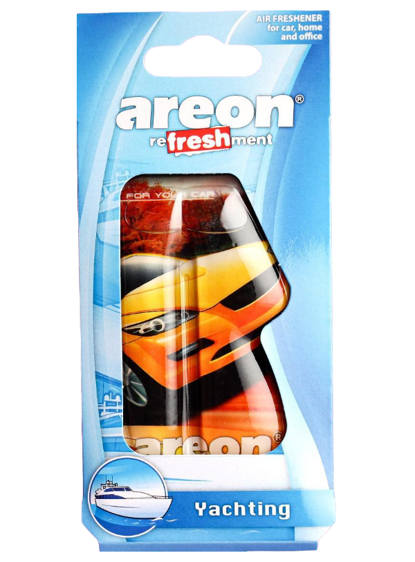 фото Ароматизатор на зеркало areon refreshment гелевый, яхтинг