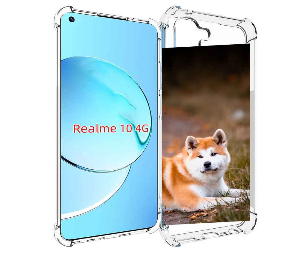 

Чехол MyPads акита ину для Realme 10, Прозрачный, Tocco