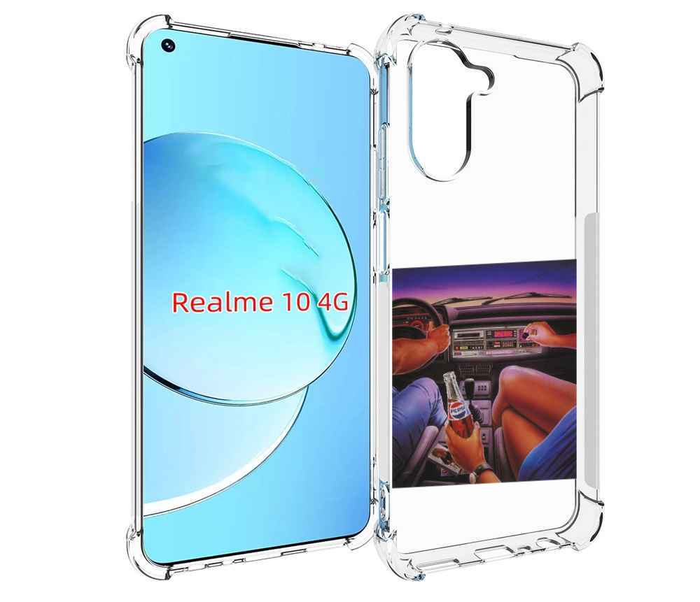 

Чехол MyPads американская машина салон для Realme 10, Прозрачный, Tocco