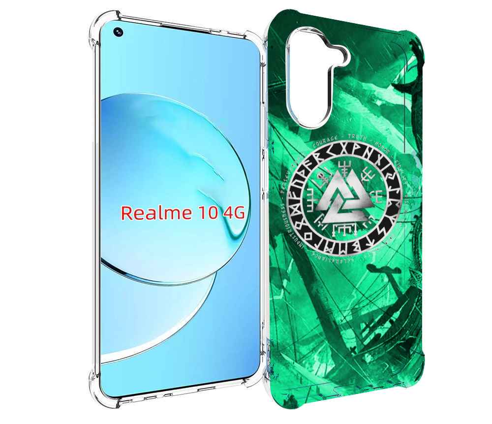 

Чехол MyPads ассасин-крид-2020-рагнарек мужской для Realme 10, Прозрачный, Tocco