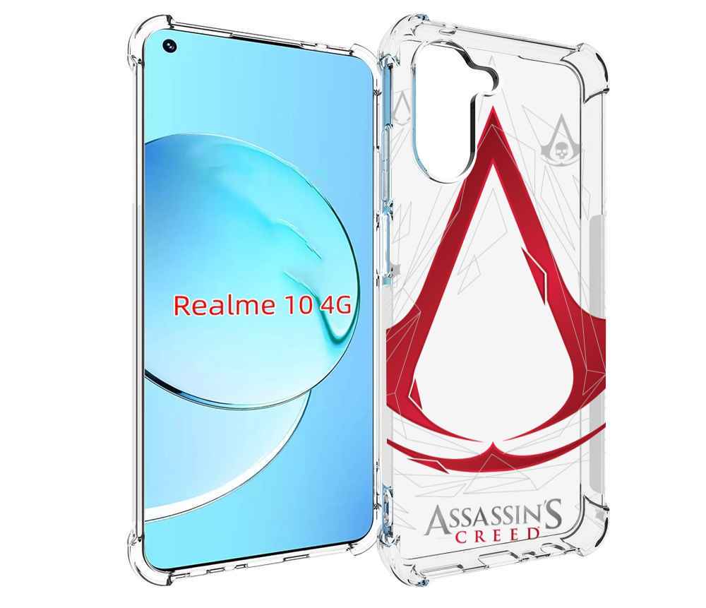 

Чехол MyPads ассасин-крид-знак для Realme 10, Прозрачный, Tocco