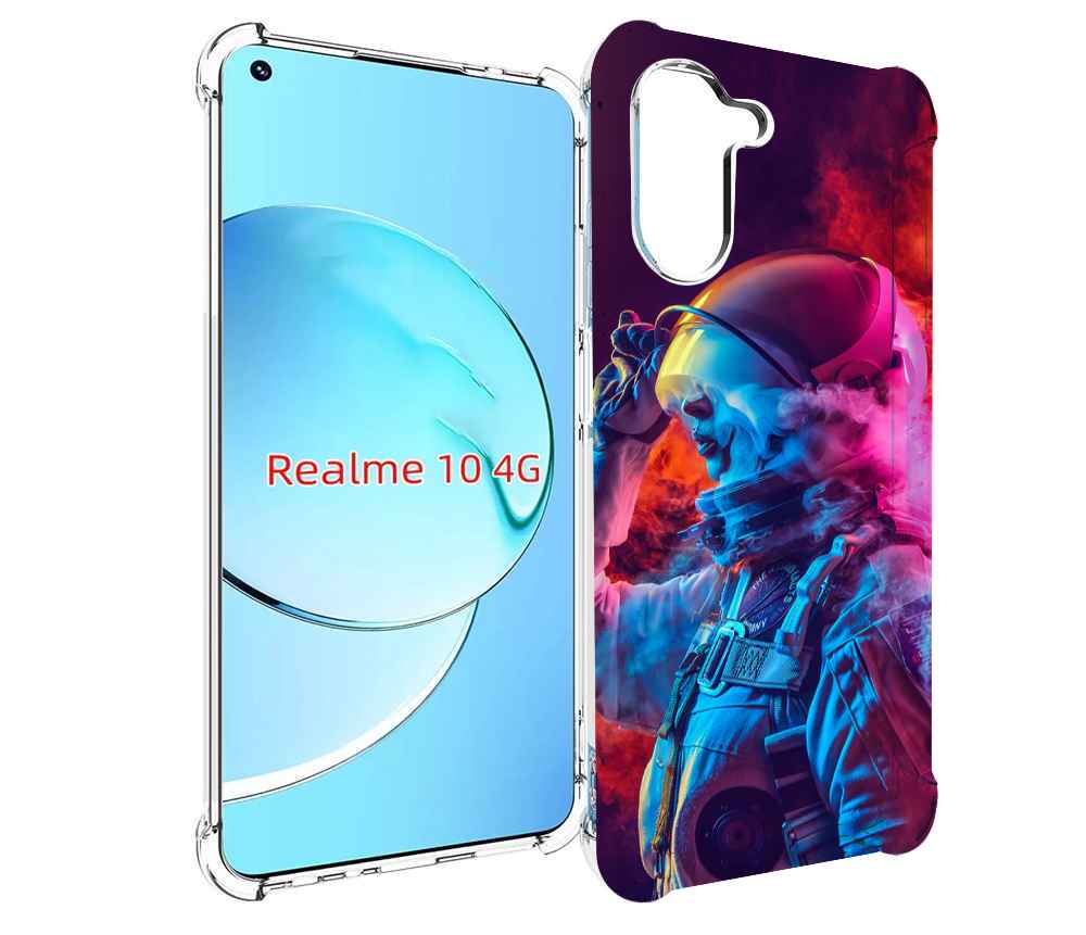 

Чехол MyPads астронавт в дыму для Realme 10, Прозрачный, Tocco