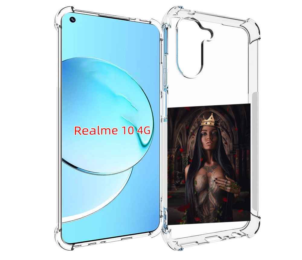 

Чехол MyPads багровый-пик для Realme 10, Прозрачный, Tocco