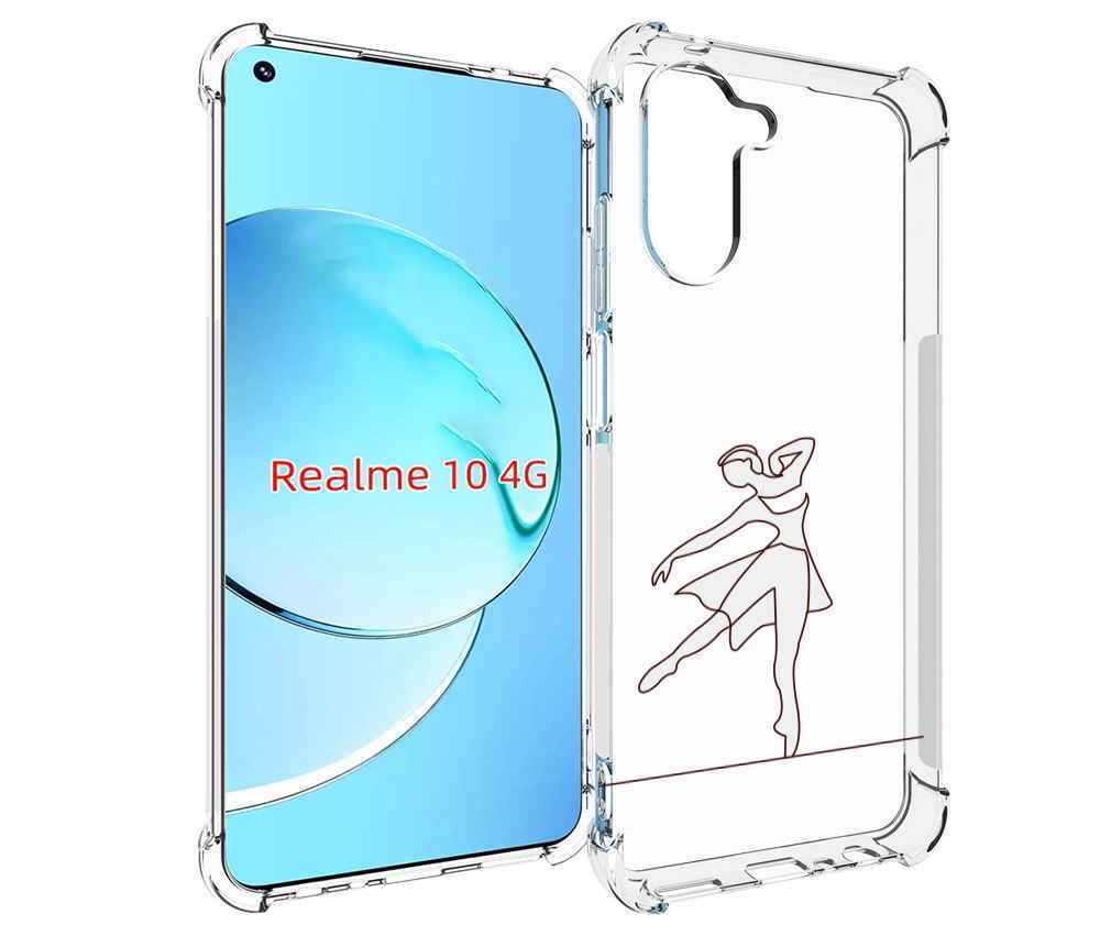 

Чехол MyPads балерина-белая для Realme 10, Прозрачный, Tocco