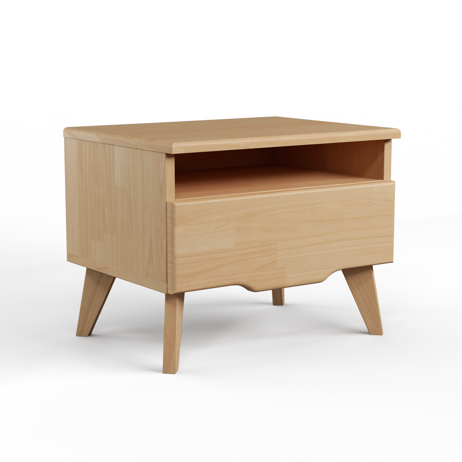 Тумба прикроватная Hansales Scandy из массива дерева цвет бразильский воск 12750₽