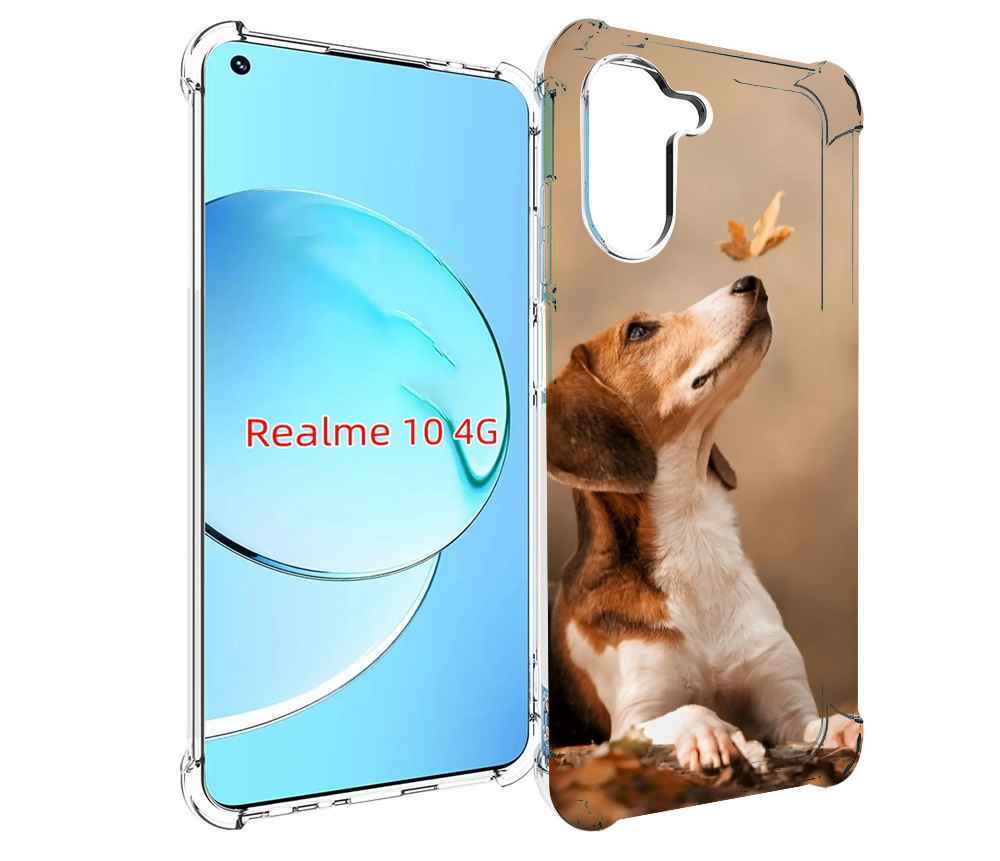 

Чехол MyPads бигль-собака для Realme 10, Прозрачный, Tocco