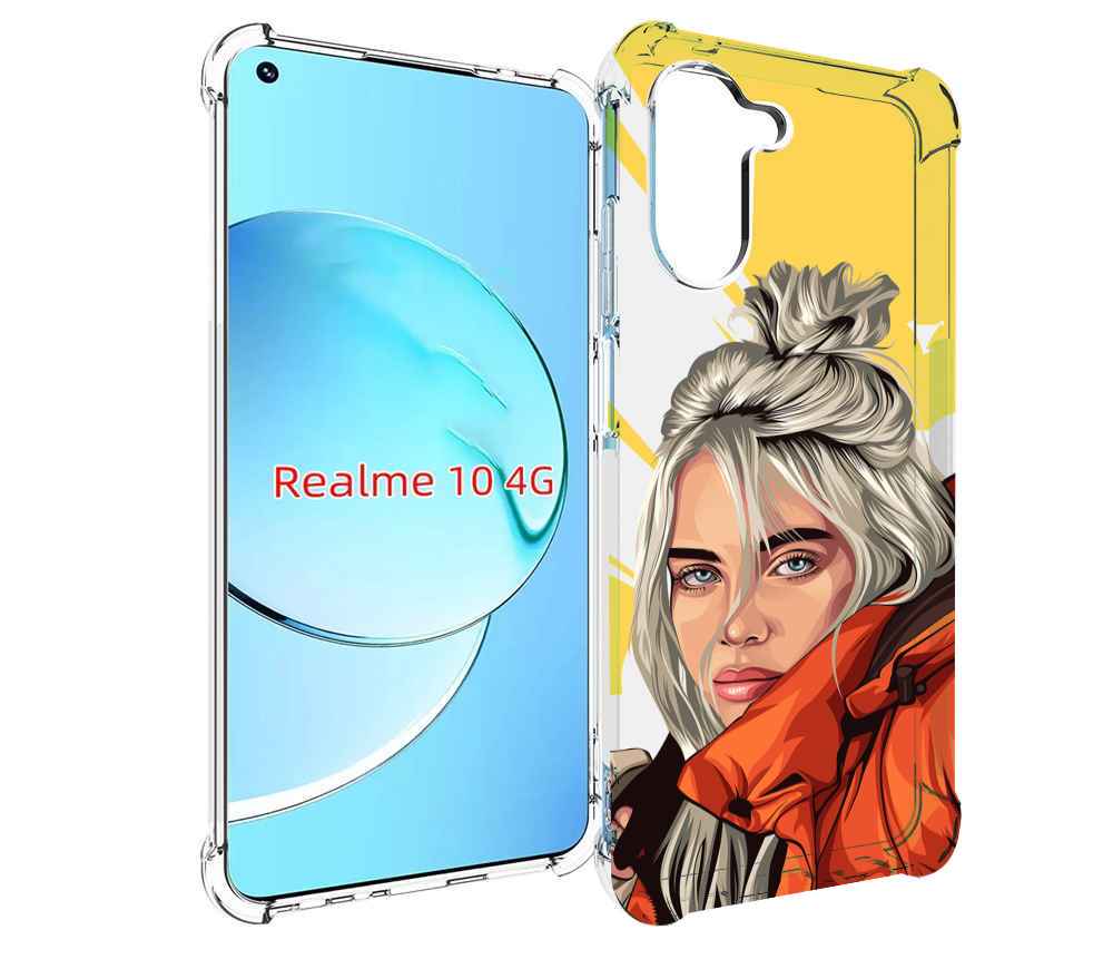 

Чехол MyPads билли-айлиш-в-куртке для Realme 10, Прозрачный, Tocco