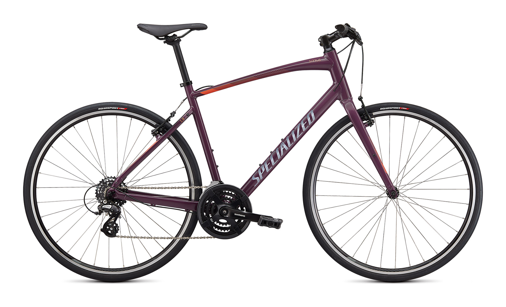 

Велосипед Specialized Sirrus 1.0, 2020, Gloss Lilac/Vivid Coral/Satin black, 17", M, Фиолетовый, Sirrus 1.0 2020